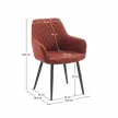 Design fotel, barna/fekete, OSKOR , Barna , Szövet