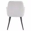 Design fotel, világosszürke/fekete, OSKOR , Szürke , Szövet