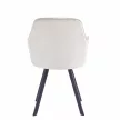 Design fotel, bézses szürke Velvet szövet, AURIL , Szürke , Szövet
