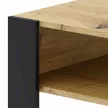 Dohányzóasztal, artisan tölgy/fekete, CARA 1 , Barna , Faforgács