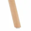 Étkezőasztal,  fehér/bükk, átmérő 90 cm, GAMIN 2 NEW 90 | Barna | Fém