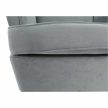 Füles fotel, világosszürke/fehér, RUFINO 3 NEW , Szövet