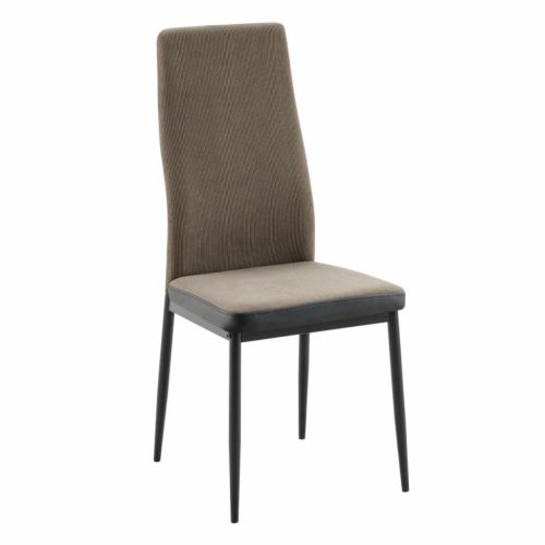 Étkező szék, sötétbarna/fekete, ENRA NEW | Barna | Szövet