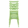 Rakásolható szék, zöld, SAVITA