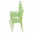 Rakásolható szék, zöld, SAVITA