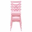 Rakásolható szék, rózsaszín, SAVITA
