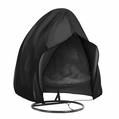 Védőhuzat kétszemélyes függő fotelhez, fekete, KRYTO TYP 2 | Fekete | 100% Poliészter