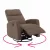 Relax forgószék fotel, szürkésbarna taupe, MEKENZI | Barna | Szövet