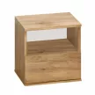 Éjjeliszekrény, tölgy craft arany, DOLI , Barna , Faforgács