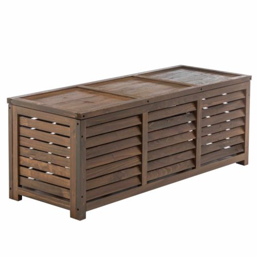 Kerti tárolódoboz, barna, LADAM | Barna | Fenyő