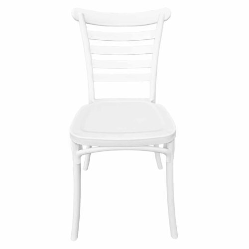 Rakásolható szék, fehér, SAVITO | Fehér | Műanyag