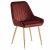 Étkezőszék, bordó Velvet anyag/gold króm-arany, PERLIA | Piros | Szövet