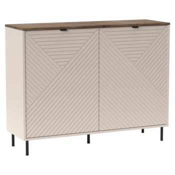   Komód, kasmír/castello tölgy, EYCO 2D | Bézs | Faforgács