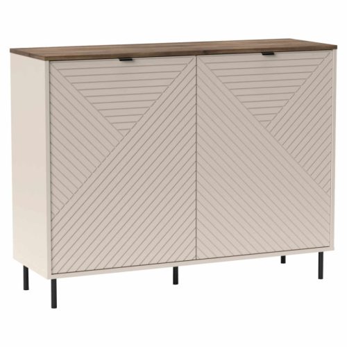 Komód, kasmír/castello tölgy, EYCO 2D | Bézs | Faforgács