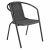 Kerti rakásolható szék, fekete, acél/műanyag, FRENY | Fekete | Műanyag
