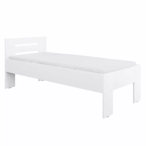 Ágy, 90x200, fehér, BASIS | Fehér | DTD