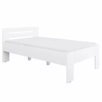 Ágy, 120x200, fehér, BASIS | Fehér | DTD