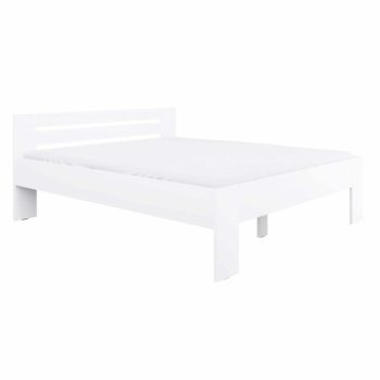 Ágy, 180x200, fehér, BASIS | Fehér | DTD