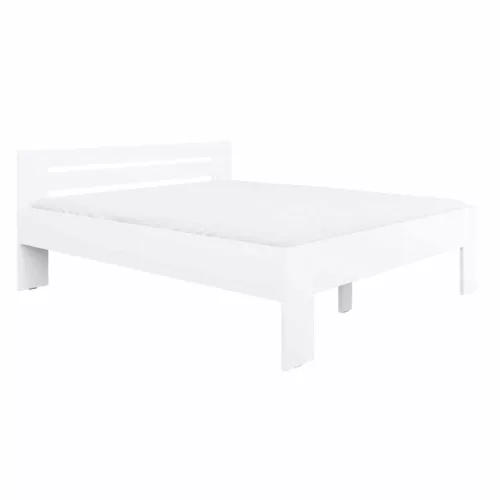 Ágy, 180x200, fehér, BASIS | Fehér | DTD