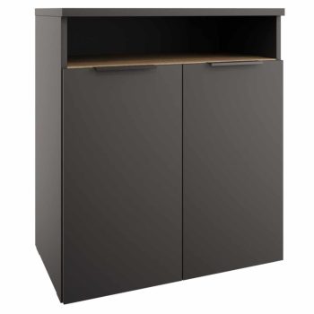 Komód, antracit/cremona tölgy, ADAPO ADP04 | Szürke | DTD