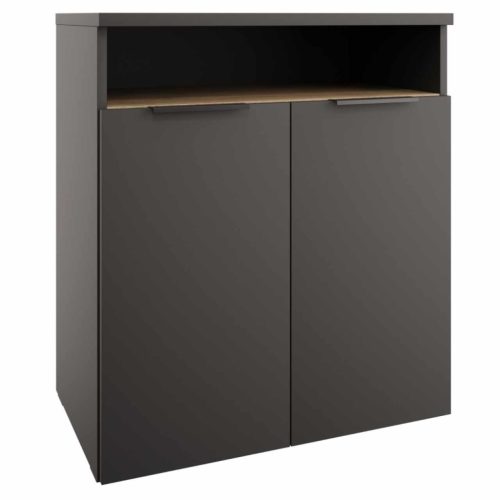 Komód, antracit/cremona tölgy, ADAPO ADP04 | Szürke | DTD