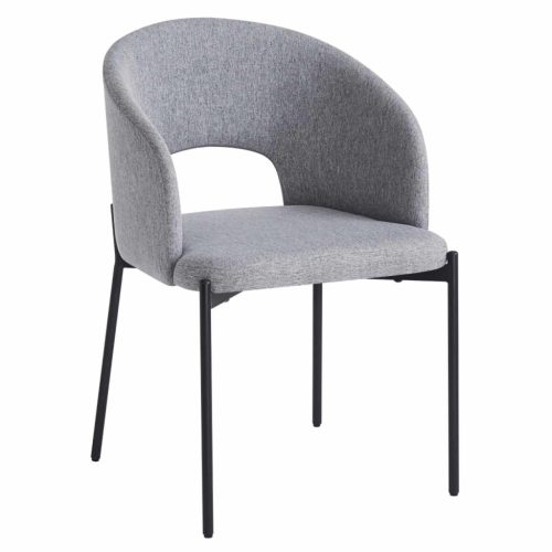 Étkezőszék, szürke/fekete, LONKA | Szürke | Szövet