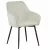 Design fotel, krémszínű/fekete, VAJRO | Crem | Szövet