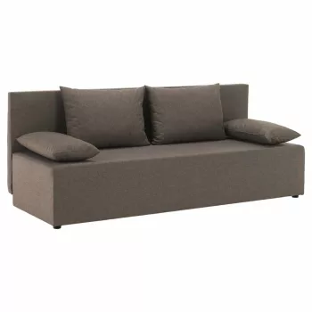 Kihúzható heverő, barna, EUGI | Barna | Szövet