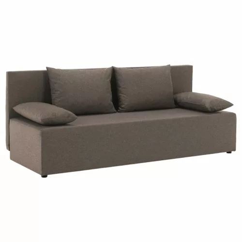 Kihúzható heverő, barna, EUGI | Barna | Szövet