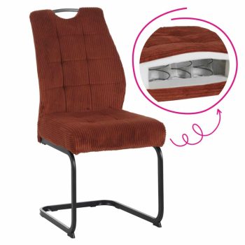   Étkezőszék, terrakotta/fekete, KELMA | Narancssárga | Szövet