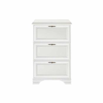   Cipőtartó, alpesi fehér, KENTAK SFB3B | Fehér | Faforgács