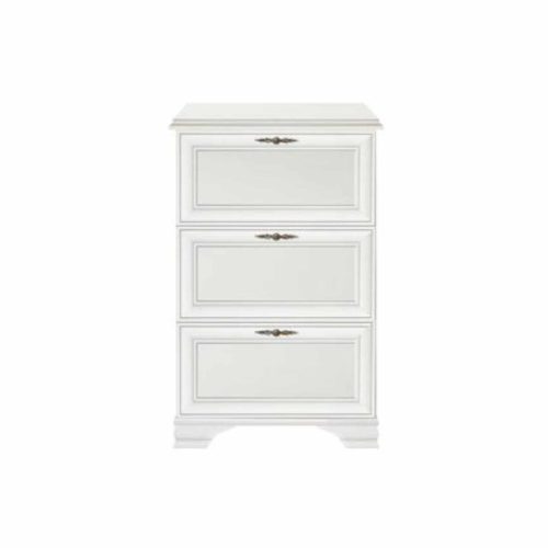 Cipőtartó, alpesi fehér, KENTAK SFB3B | Fehér | Faforgács