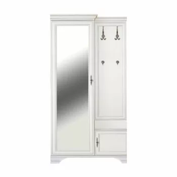   Előszobai szett, alpesi fehér, balos, KENTAK PPK110L | Fehér | Faforgács