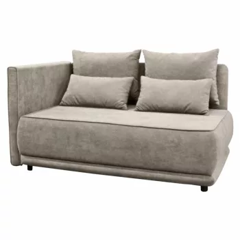   Kihúzható kanapé, bézsesszürke Taupe, balos, LIAMI | Szürke | Szövet