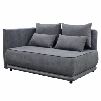   Kihúzható kanapé, szürke, balos, LIAMI | Szürke | Szövet