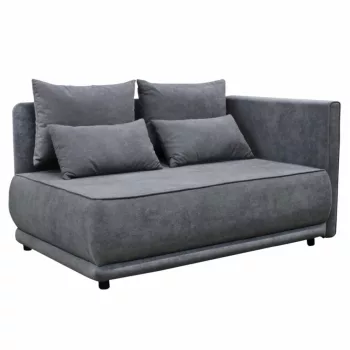   Kihúzható kanapé, szürke, jobbos, LIAMI | Szürke | Szövet