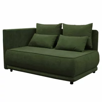 Kihúzható kanapé, zöld, balos, LIAMI | Zöld | Szövet
