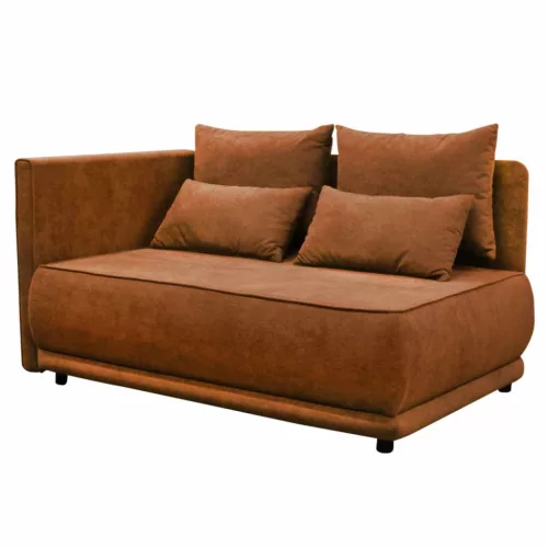 Kihúzható kanapé, terrakotta, balos, LIAMI | Narancssárga | Szövet
