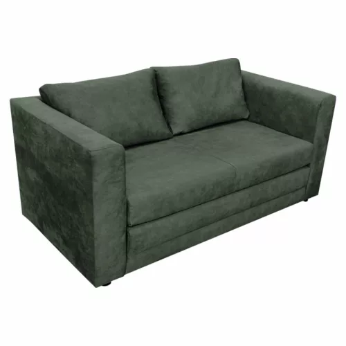 Kihúzható kanapé, zöld, BEJA | Zöld | Fa
