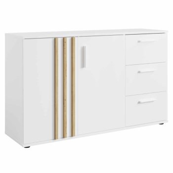   Komód, 2D3S, fehér/artisan tölgy, TOLIS TYP 3 | Fehér | Faforgács