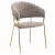 Design étkezőszék, barna szövet/gold króm arany, DASMIN TYP 1 | Arany | Szövet