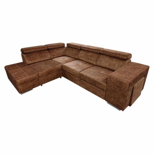 Ülőgarnitúra, barna, balos, MALAGA | Barna | Fa