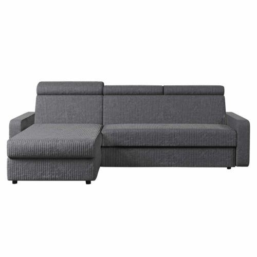 Sarok ülőgarnitúra, szürke, balos, MORA ROH | Szürke | Szövet