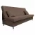 Kihúzható kanapé, barna, ALADA | Barna | Szövet