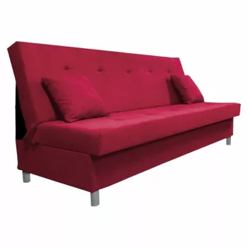 Kihúzható kanapé, piros, ALADA | Piros | Szövet