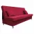 Kihúzható kanapé, piros, ALADA | Piros | Szövet