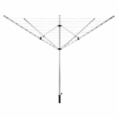 Kerti ruhaszárító, ezüst/fekete, 50 m, ROTARY NEW TYP 1 | Szürke | Alumínium