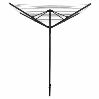   Kerti ruhaszárító, fekete, 45 m, ROTARY NEW TYP 3 | Fekete | Vas