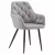 Design fotel, szürke Velvet szövet, VERIO NEW | Szürke | Fém
