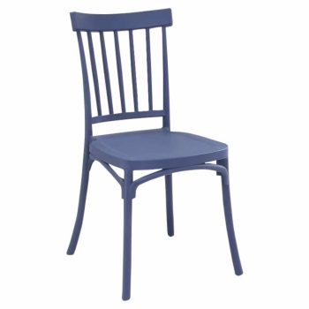 Rakásolható szék, kék, SAZEN | Kék | Műanyag